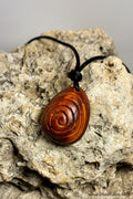 Primitive Series — Ancient Spiral Avocado Pit Pendant AVAS-001