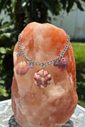 Coastal Scallop & Amethyst Charm Anklet CSA-004