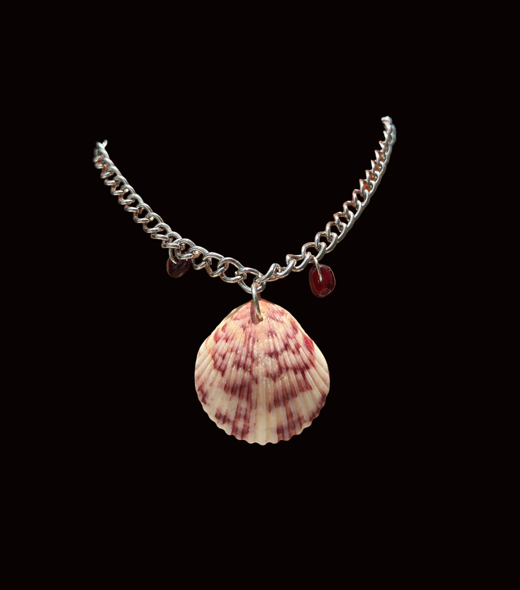 Coastal Scallop Shell Charm Anklet CSA-005