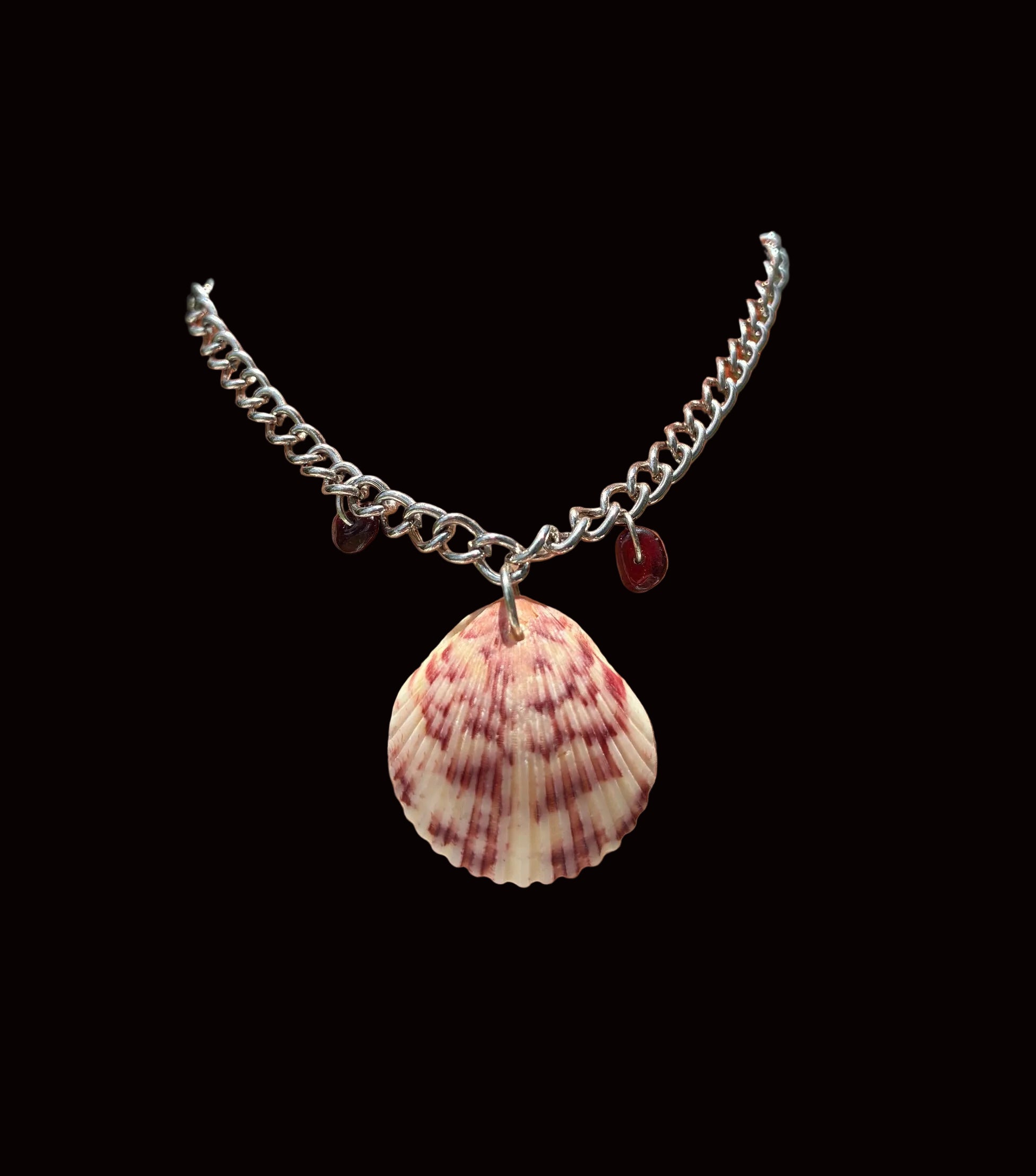 Coastal Scallop Shell Charm Anklet CSA-005