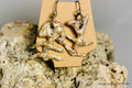 Crushed Shell Fishbone Dangle Earrings SHFE-001